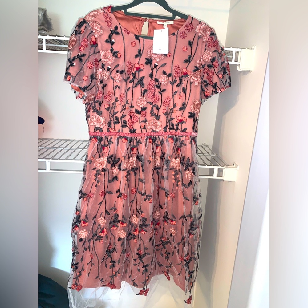 Tea n Rose Pink Midi Dress